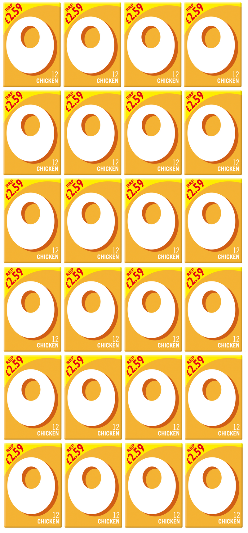 24 X Oxo Cubes Chicken 12'S 71G