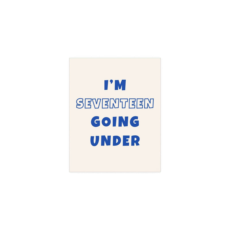 Sam Fender - Seventeen Going Under (Off-white + Blue)