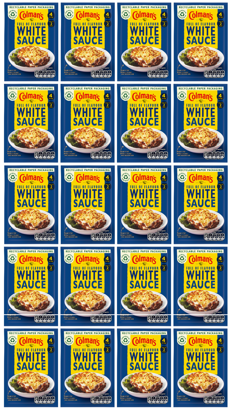 20 X Colmans White Sauce 26G