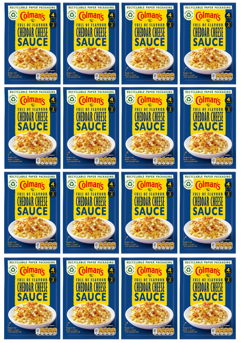 16 X Colmans Cheddar Cheese Sauce 40G