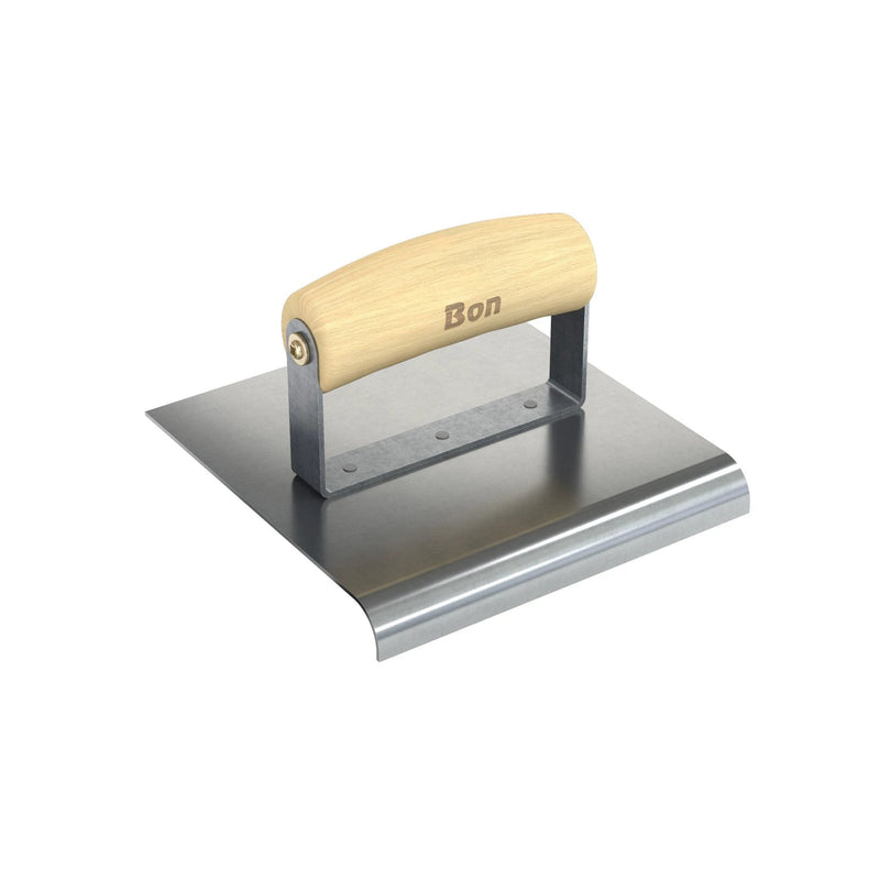 Bon Tool Stainless Steel Pavement Edger - 6" x 6" - Wood Wave Handle