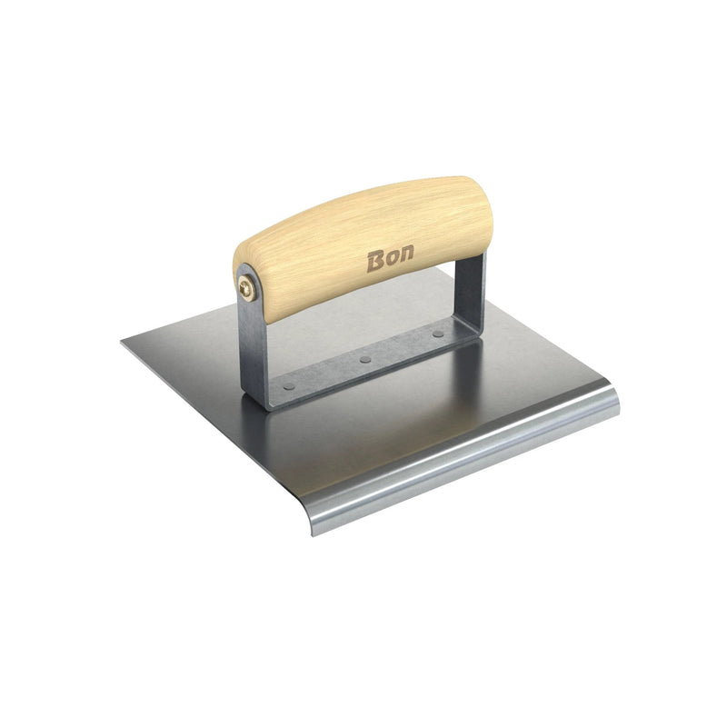 Bon Tool Stainless Steel Pavement Edger - 6" x 6" - Wood Wave Handle