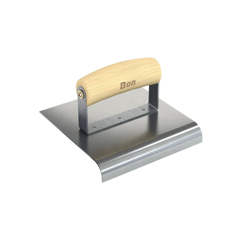 Bon Tool Stainless Steel Pavement Edger - 6" x 6" - Wood Wave Handle