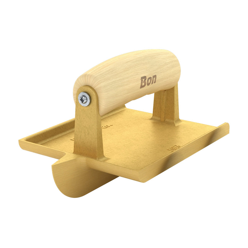 Bon Tool Bronze Hand Concrete Groover - Wood Wave Handle