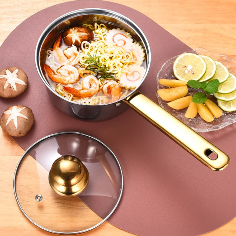 12Pcs Stainless Steel Cookware Set Saucepan Casserole Pans Pot Induction Kitchen