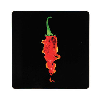 Set of Four Placemats | Flaming Chilli