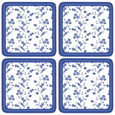 Set of Four Coasters | Blue Rose