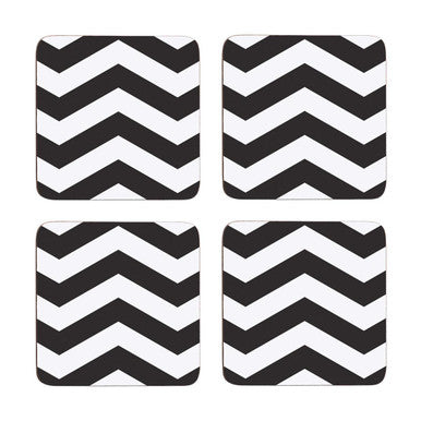 Set of Four Coasters | Chevron