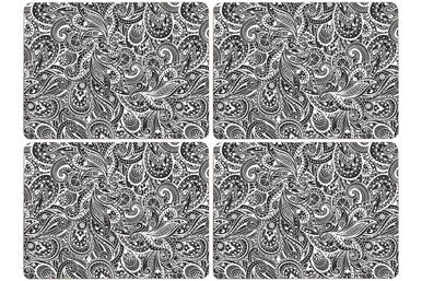 Set of 4 Cork Placemats | Paisley