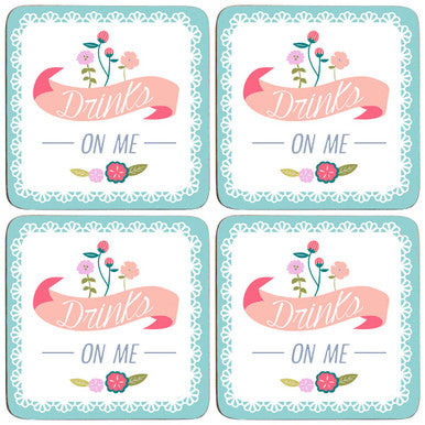 Set Of Four Cork Coasters | Amelie