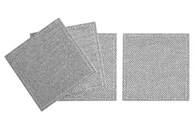 Set of 4 Coasters | Silver Glitter