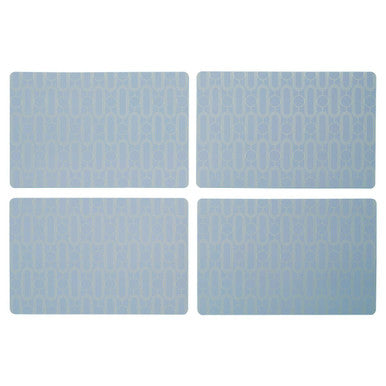 Set of 4 Blue Placemats | Frosted Deco