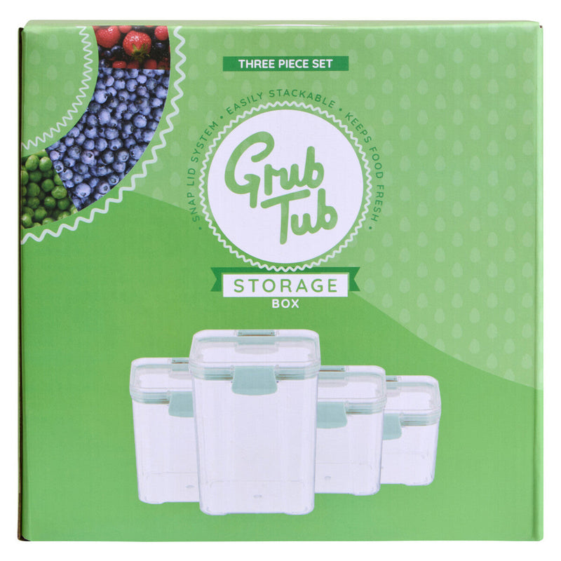Set of 4 Food Storage Containers | Grub Tub