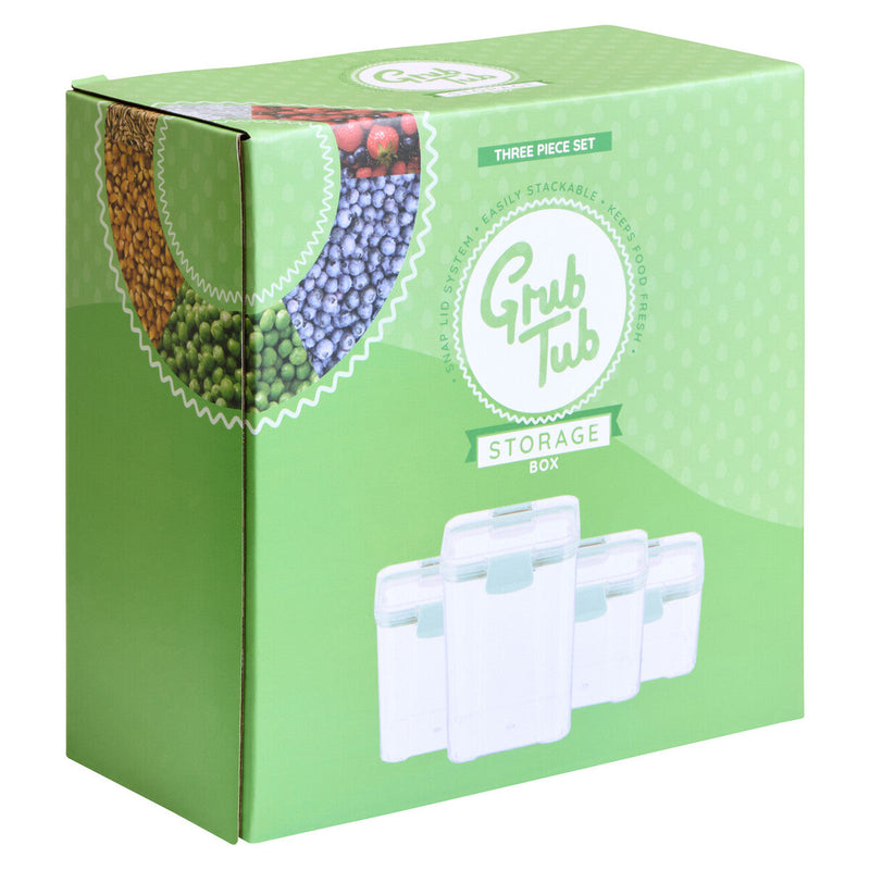 Set of 4 Food Storage Containers | Grub Tub