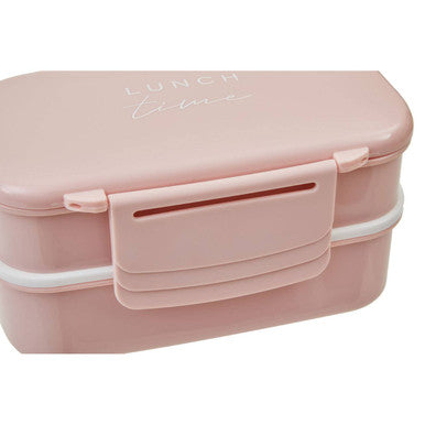 Light Pink Lunch Box with Cutlery | Grub Tub