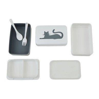 Cat Lunch Box with Cutlery | Grub Tub