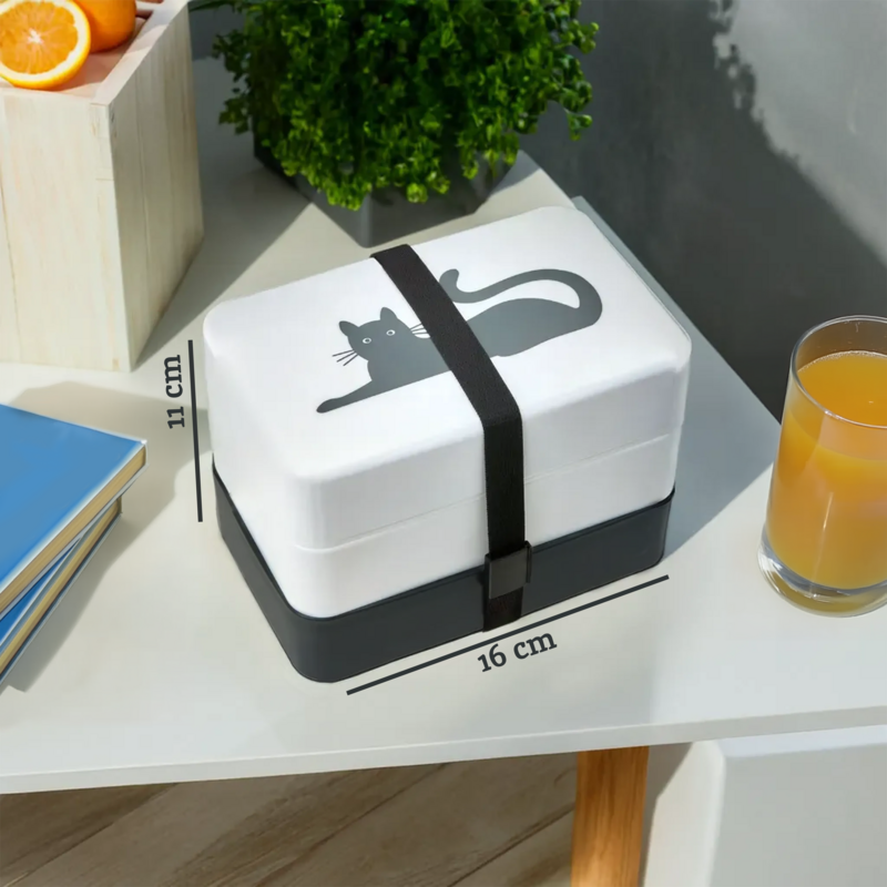 Cat Lunch Box with Cutlery | Grub Tub