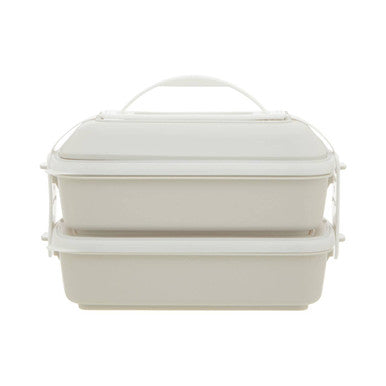 Warm Grey and White Lunch Box | Grub Tub