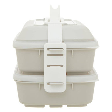 Warm Grey and White Lunch Box | Grub Tub