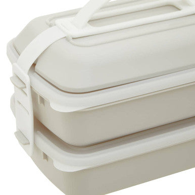 Warm Grey and White Lunch Box | Grub Tub