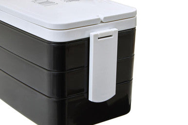 Black Lunch Box with Cutlery | Grub Tub