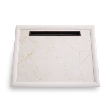 Ecru Marble Lap Tray with Ipad Holder | Portada
