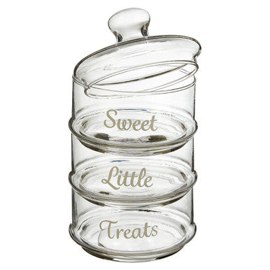 Stackable 3 Tier Glass Storage Jar | Olivia