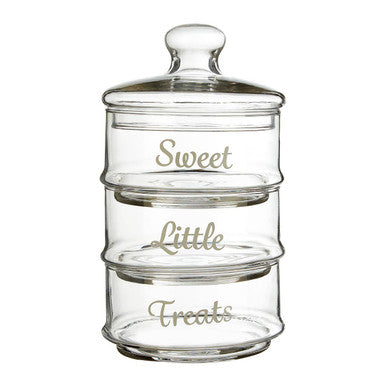 Stackable 3 Tier Glass Storage Jar | Olivia