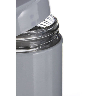 Luca Grey Steel and Glass Storage Jar - 1500ml