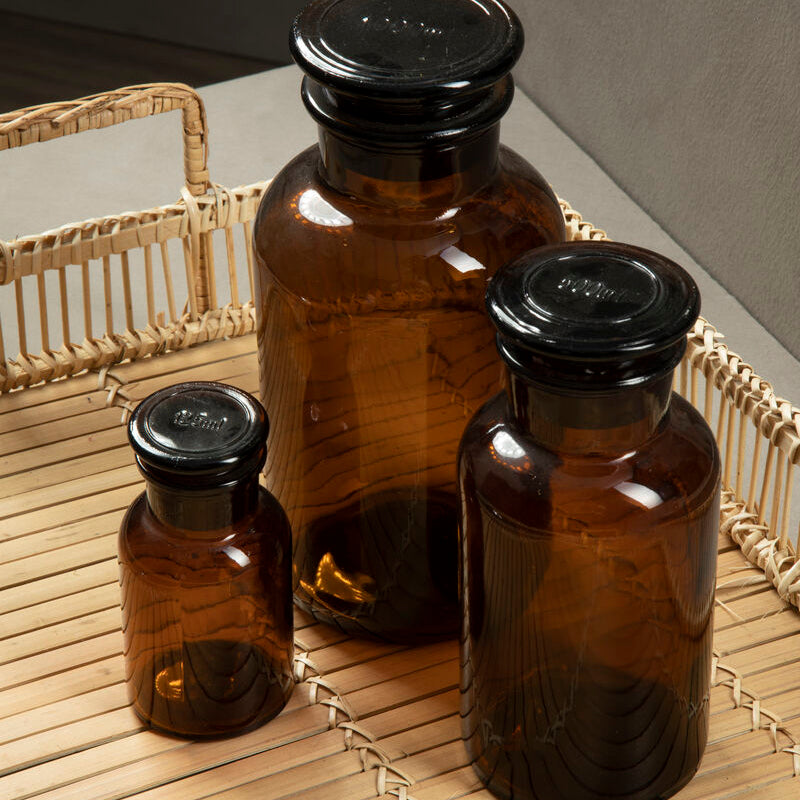 Extra Small Amber Glass Bottle | Apothecary