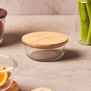 850Ml Glass Container with Acacia Lid | Freska