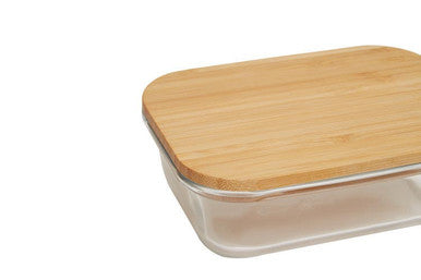 370Ml Glass Container with Bamboo Lid | Freska