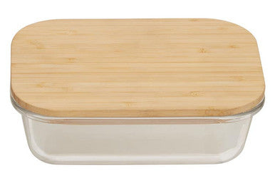 640Ml Glass Container with Bamboo Lid | Freska