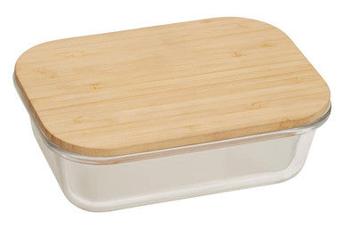 640Ml Glass Container with Bamboo Lid | Freska