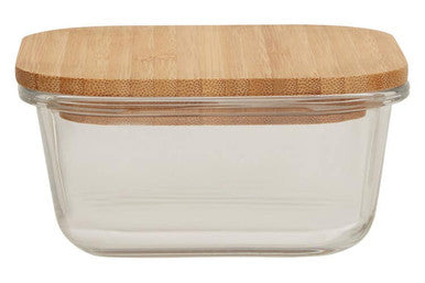 520Ml Glass Container with Bamboo Lid | Freska