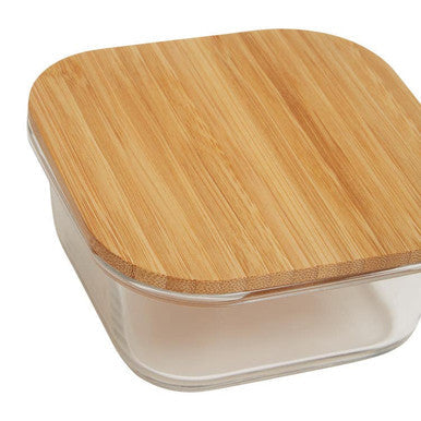 520Ml Glass Container with Bamboo Lid | Freska