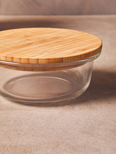 400Ml Glass Container with Bamboo Lid | Freska