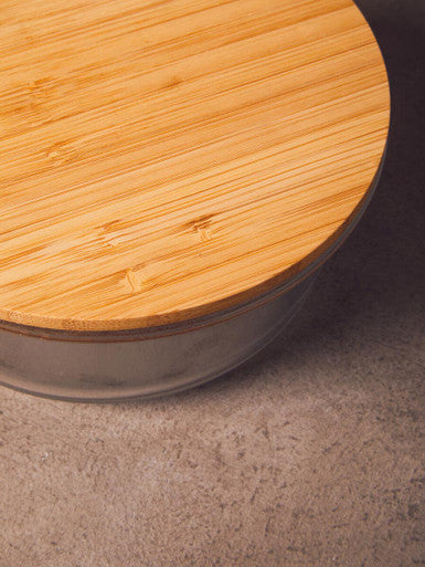 950Ml Glass Container with Bamboo Lid | Freska