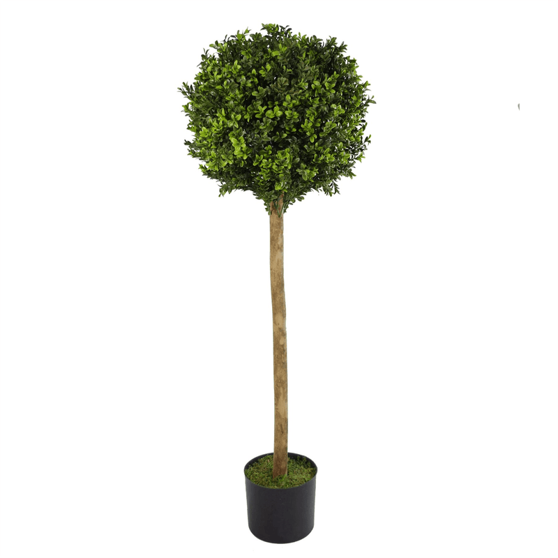 120cm (4ft) Artificial Boxwood Buxus Ball Topiary Tree - InStock