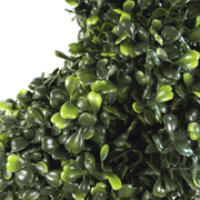 120cm (4ft) Tall Artificial Boxwood Tower Tree Topiary Spiral Metal Top - InStock