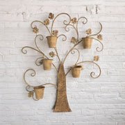 120CM RUSTY TREE DECORATION WALL PLANTER - InStock