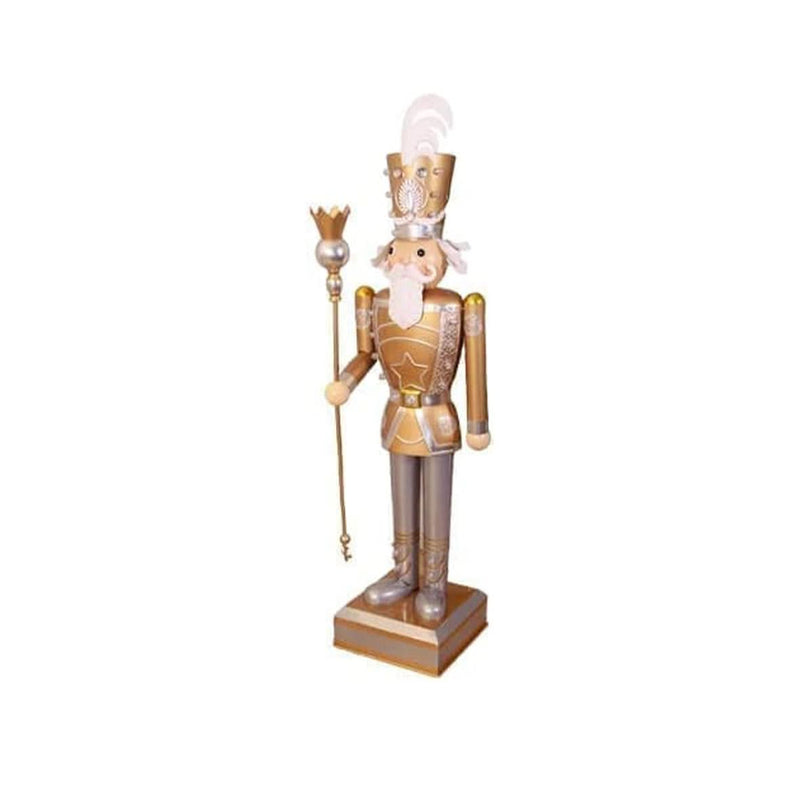 4ft Giant Light Up Christmas Nutcracker with 10 Warm LEDs