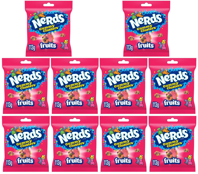 10 x Nerds Clusters Share Bag Fruits - 113GM