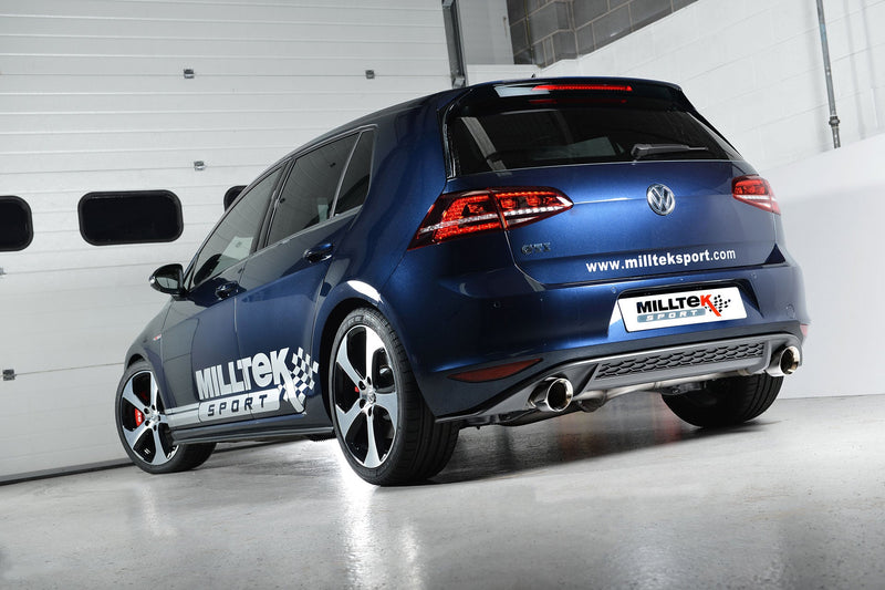 Milltek Sport - Volkswagen Golf MK7 GTi (including GTi Performance Pack‚ Clubsport & Clubsport S models) Cat Back Exhaust - Multiple Options