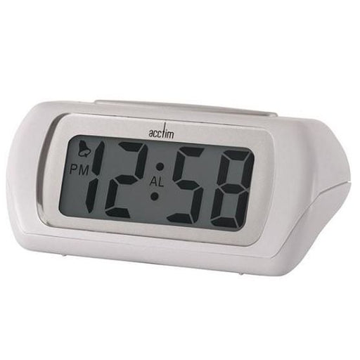 Acctim Auric Large Lcd Alarm Clock White 12342