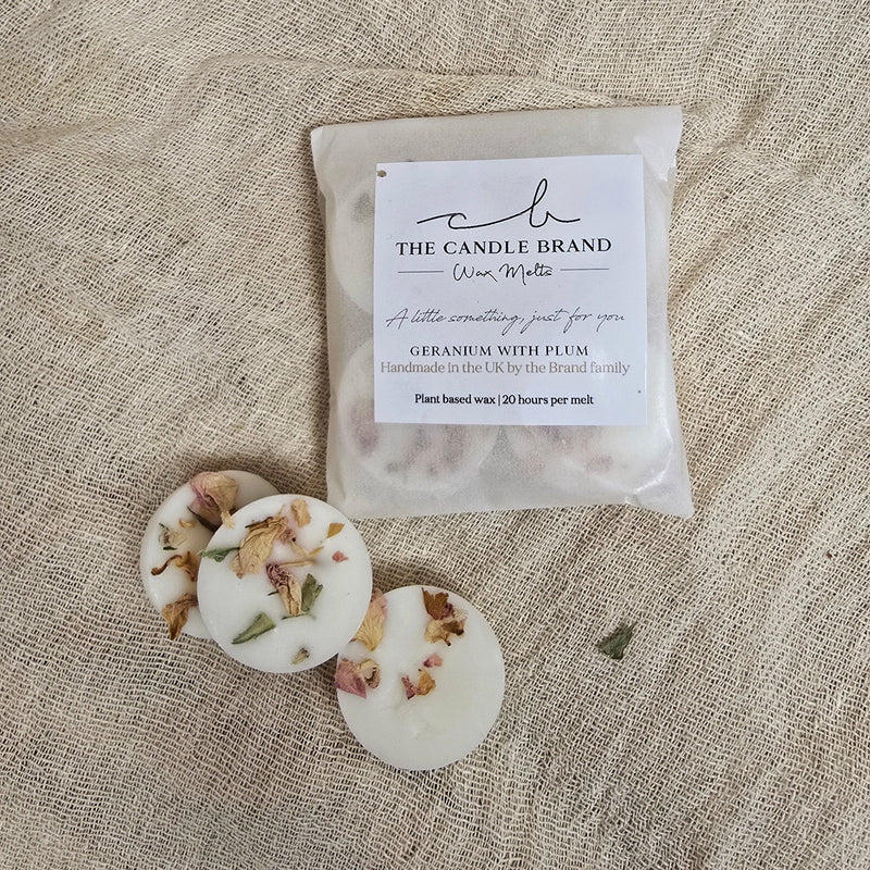 Geranium with Plum Wax Melt Domes
