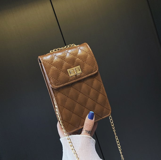 Fashion diamond shoulder bag
