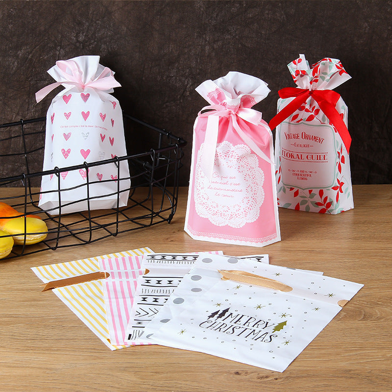 Christmas gift bag drawstring bag