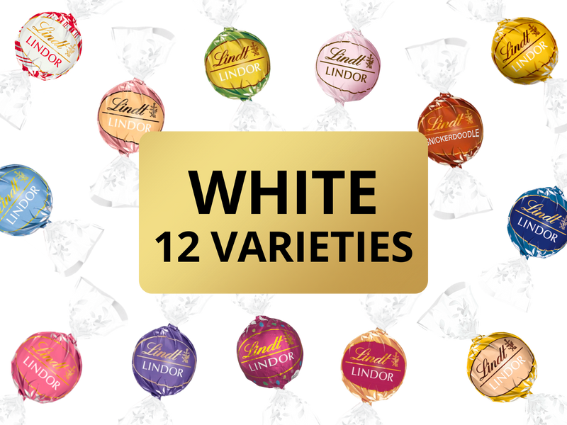 Lindt Lindor White Chocolate Collection | 12 varieties