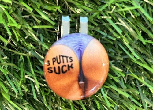 25mm Polyurethane Golf Ball Marker with Magnetic Hat Clip